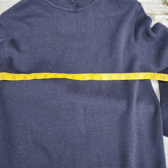 Mondi iconic Vintage‎ Navy  button detail tunic sweater S/ M - Picture 10 of 14